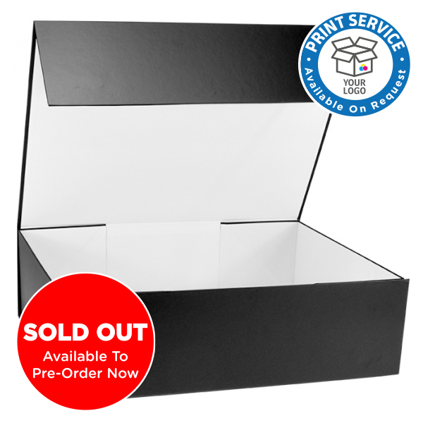 Extra Large Black Gift Boxes from stock at Midpac next working